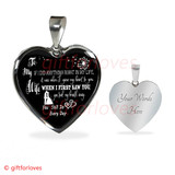 To My Wife Luxury Necklace: Husband And Wife Necklace, Birthday Gifts For Wife, Birthday Gifts For Her, Necklace For Wife Gifts 237WS