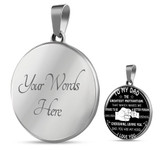 To My Dad Luxury Necklace, Father's Day Gift, Best Gifts For Dad, Birthday Gifts For Dad 241DS