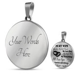 To My Wife Luxury Necklace: Husband And Wife Necklace,Birthday Gifts For Her, Perfect Wedding Gift For Wife 217SO