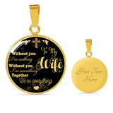 To My Wife Luxury Necklace: husband and wife necklace,Birthday Gifts For Her, Perfect Wedding Gift for Wife 215WG