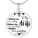 To My Wife Luxury Necklace: Husband And Wife Necklace,Birthday Gifts For Her, Perfect Wedding Gift For Wife 215so