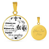 To My Wife Luxury Necklace: Husband And Wife Necklace,Birthday Gifts For Her, Perfect Wedding Gift For Wife 215so