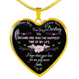 To my wife: Gift Ideas for wife, beautiful wife necklace, wife necklace, to my wife necklace, best gifts for wife, birthday gifts for wife, husband and wife necklace 946fwsn