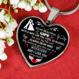 To my wife: Gift Ideas for wife, beautiful wife necklace, wife necklace, to my wife necklace, best gifts for wife, birthday gifts for wife, husband and wife necklace 936fwsn