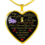 To my granddaughter: Gift Ideas for granddaughter,Birthday gifts for granddaughter, best gifts for granddaughter, special granddaughter necklace, amazing granddaughter necklace, to my granddaughter necklace, 883fDgn