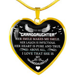To my granddaughter: Gift Ideas for granddaughter,Birthday gifts for granddaughter, best gifts for granddaughter, special granddaughter necklace, amazing granddaughter necklace, to my granddaughter necklace, 833fDsn
