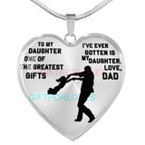 To my daughter: Gift Ideas for daughter, daughter necklace, to my daughter necklace, best gifts for daughter, birthday gifts for daughter, father and daughter necklace, daughter necklace from parents, 803fdbn