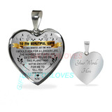 To my wife: Gift Ideas for wife, beautiful wife necklace, wife necklace, to my wife necklace, best gifts for wife, birthday gifts for wife, husband and wife necklace 787fwbn