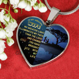 To my wife: Gift Ideas for wife, beautiful wife necklace, wife necklace, to my wife necklace, best gifts for wife, birthday gifts for wife, husband and wife necklace 785fwgn