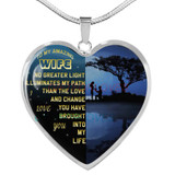 To my wife: Gift Ideas for wife, beautiful wife necklace, wife necklace, to my wife necklace, best gifts for wife, birthday gifts for wife, husband and wife necklace 785fwgn
