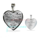 To my mom: Gift Ideas for mom, beautiful mom necklace, mom necklace, to my mom necklace, best gifts for mom, birthday gifts for mom, mother and daughter necklace 776fmbn