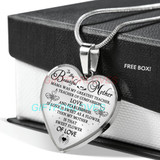 To my mom: Gift Ideas for mom, beautiful mom necklace, mom necklace, to my mom necklace, best gifts for mom, birthday gifts for mom, mother and daughter necklace 776fmbn