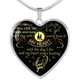 To my wife: Gift Ideas for wife, beautiful wife necklace, wife necklace, to my wife necklace, best gifts for wife, birthday gifts for wife, husband and wife necklace 774fwgn