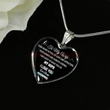 To my wife: Gift Ideas for wife, beautiful wife necklace, wife necklace, to my wife necklace, best gifts for wife, birthday gifts for wife, husband and wife necklace 764fwsn