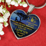 To my wife: Gift Ideas for wife, beautiful wife necklace, wife necklace, to my wife necklace, best gifts for wife, birthday gifts for wife, husband and wife necklace 742fwgn