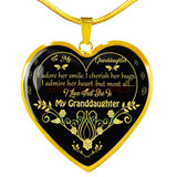 To my granddaughter: Gift Ideas for granddaughter,Birthday gifts for granddaughter, best gifts for granddaughter, special granddaughter necklace, amazing granddaughter necklace, to my granddaughter necklace, 682fDgn