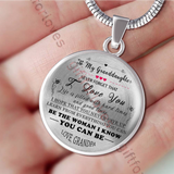To My Granddaughter: luxury necklace for granddaughter, amazing granddaughter necklace, best birthday gift for granddaughter, special gift for granddaughter from grandpa, grandpa and granddaughter gift 187grdp