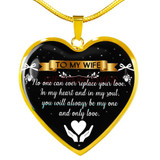 To my wife: Gift Ideas for wife, beautiful wife necklace, wife necklace, to my wife necklace, best gifts for wife, birthday gifts for wife, husband and wife necklace 673fwsn