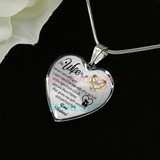 To my wife: Gift Ideas for wife, beautiful wife necklace, wife necklace, to my wife necklace, best gifts for wife, birthday gifts for wife, husband and wife necklace 671fwbn