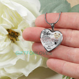 To my wife: Gift Ideas for wife, beautiful wife necklace, wife necklace, to my wife necklace, best gifts for wife, birthday gifts for wife, husband and wife necklace 671fwbn