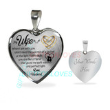 To my wife: Gift Ideas for wife, beautiful wife necklace, wife necklace, to my wife necklace, best gifts for wife, birthday gifts for wife, husband and wife necklace 671fwbn