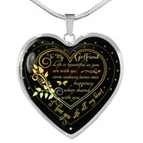To my girlfriend: Gift Ideas for girlfriend, girlfriend necklace, to my girlfriend necklace, beautiful girlfriend necklace, best gifts for girlfriend, birthday gifts for girlfriend, boyfriend and girlfriend necklace 662fHgn