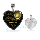 To my wife: Gift Ideas for wife, beautiful wife necklace, wife necklace, to my wife necklace, best gifts for wife, birthday gifts for wife, husband and wife necklace 657fwgn