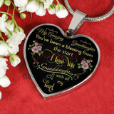 To my granddaughter: Birthday gifts for granddaughter, best gifts for granddaughter, special granddaughter necklace, grandma and granddaughter necklace, amazing granddaughter necklace, to my granddaughter necklace 506fDgn