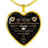 To my wife: amazing wife necklace, wife necklace,to my gorgeous wife, to my wife necklace, birthday gifts for wife, best gifts for wife, my beautiful wife necklace, to my future wife, birthday gifts for her 494fwgn