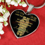 To my wife: amazing wife necklace, wife necklace,to my gorgeous wife, to my wife necklace, birthday gifts for wife, best gifts for wife, gearbubble wife necklace, to my future wife, birthday gifts for her 484fwgn