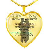 To my wife: amazing wife necklace, wife necklace,to my gorgeous wife, to my wife necklace, birthday gifts for wife, best gifts for wife, gearbubble wife necklace, to my future wife, birthday gifts for her 484fwbn