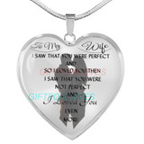 To my wife: amazing wife necklace, wife necklace,to my gorgeous wife, to my wife necklace, birthday gifts for wife, best gifts for wife, gearbubble wife necklace, to my future wife, birthday gifts for her 484fwbn
