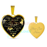 To my girlfriend: Boyfriend and girlfriend necklace, girlfriend necklace,to my gorgeous girlfriend, to my girlfriend necklace, birthday gifts for girlfriend, best gifts for girlfriend, to my future girlfriend, birthday gifts for her 483fHgn