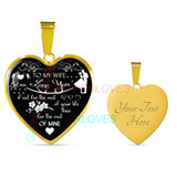 To my wife: amazing wife necklace, wife necklace,to my gorgeous wife, to my wife necklace, birthday gifts for wife, best gifts for wife, gearbubble wife necklace, to my future wife, birthday gifts for her 482fwsn