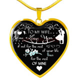To my wife: amazing wife necklace, wife necklace,to my gorgeous wife, to my wife necklace, birthday gifts for wife, best gifts for wife, gearbubble wife necklace, to my future wife, birthday gifts for her 482fwsn