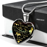 To my wife: amazing wife necklace, wife necklace,to my gorgeous wife, to my wife necklace, birthday gifts for wife, best gifts for wife, gearbubble wife necklace, to my future wife, birthday gifts for her 482fwgn
