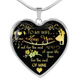 To my wife: amazing wife necklace, wife necklace,to my gorgeous wife, to my wife necklace, birthday gifts for wife, best gifts for wife, gearbubble wife necklace, to my future wife, birthday gifts for her 482fwgn