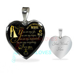 To my wife: amazing wife necklace, wife necklace,to my gorgeous wife, to my wife necklace, birthday gifts for wife, best gifts for wife, gearbubble wife necklace, to my future wife, birthday gifts for her 480fwgn