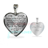 To my granddaughter: Birthday gifts for granddaughter, best gifts for granddaughter, special granddaughter necklace, grandma and granddaughter necklace, amazing granddaughter necklace, to my granddaughter necklace 475fDbn