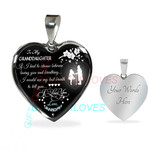 To my granddaughter: Birthday gifts for granddaughter, best gifts for granddaughter, special granddaughter necklace, grandma and granddaughter necklace, to my granddaughter necklace 449fDsn
