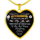 To my daughter: daughter necklace, to my daughter necklace, best gifts for daughter, birthday gifts for daughter, father and daughter necklace, daughter necklace from parents, special daughter necklace 434fdsn
