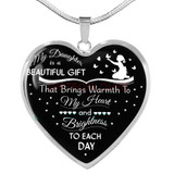 To my daughter: daughter necklace, to my daughter necklace, best gifts for daughter, birthday gifts for daughter, father and daughter necklace, daughter necklace from parents, special daughter necklace 432fdsn