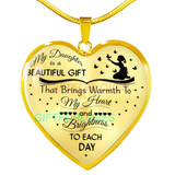 To my daughter: daughter necklace, to my daughter necklace, best gifts for daughter, birthday gifts for daughter, father and daughter necklace, daughter necklace from parents, special daughter necklace 432fdbn
