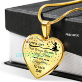 To my daughter: daughter necklace, to my daughter necklace, best gifts for daughter, birthday gifts for daughter, father and daughter necklace, daughter necklace from parents, special daughter necklace 432fdbn