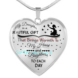 To my daughter: daughter necklace, to my daughter necklace, best gifts for daughter, birthday gifts for daughter, father and daughter necklace, daughter necklace from parents, special daughter necklace 432fdbn