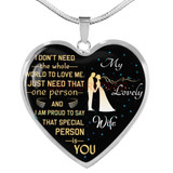 To my wife: amazing wife necklace, wife necklace,to my gorgeous wife, to my wife necklace, birthday gifts for wife, best gifts for wife, gearbubble wife necklace, to my future wife, birthday gifts for her 415fwgn