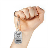 To my daughter: birthday gift for daughter,best gift for daughter from dad, amazing dog tag for daughter