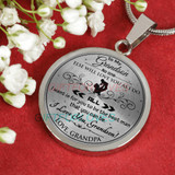 To my grandson:Birthday gift ideas for grandson, Grandson necklace from parents, Grandson necklace, to my grandson necklace, best gifts for grandson, birthday gifts for grandson, special grandson necklace,  899fSbn