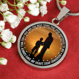 To my grandson:Birthday gift ideas for grandson, Grandson necklace from parents, Grandson necklace, to my grandson necklace, best gifts for grandson, birthday gifts for grandson, special grandson necklace,  870fSsn