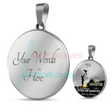To my daughter: Birthday gift ideas for daughter, daughter necklace, to my daughter necklace, best gifts for daughter, birthday gifts for daughter, father and daughter necklace, daughter necklace from parents,  866fdbn